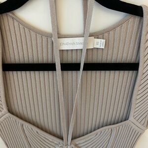 Jonathan Simkai fitted rib dress